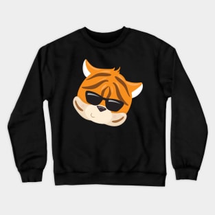 Cool Tiger Face Crewneck Sweatshirt